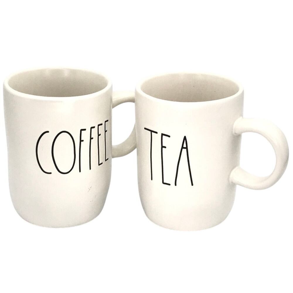Rae Dunn Artian Collection by Magenta Pair of 2 Tea Coffee Large Mugs